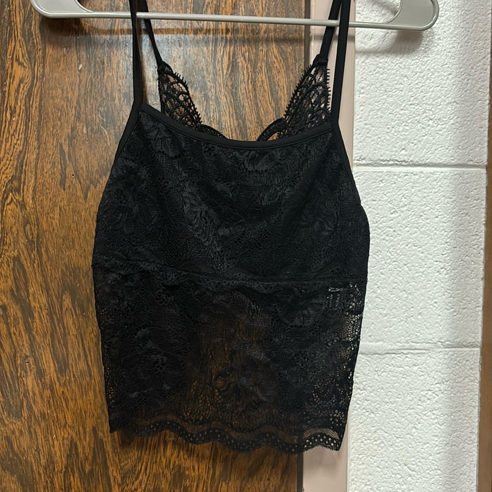 SHEIN Black lace tank size XS